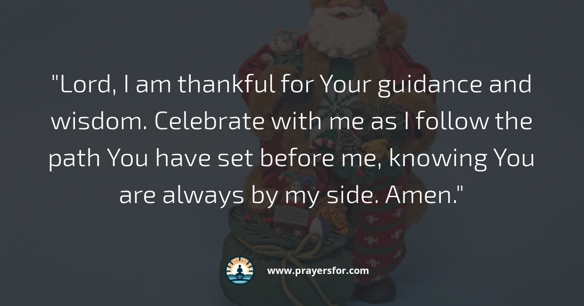 Thankfulness for His Guidance Prayer