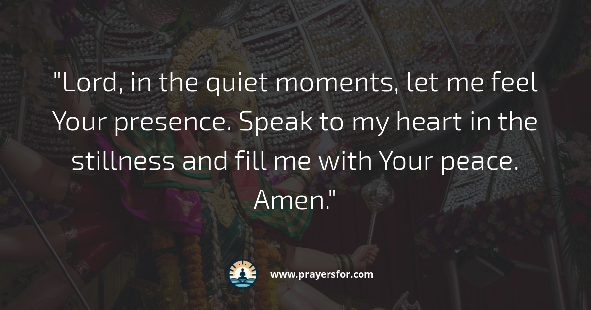 God's Presence in Silence Prayer