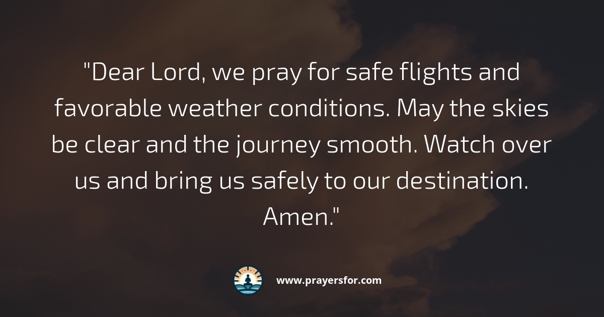 Safe Flights Prayer