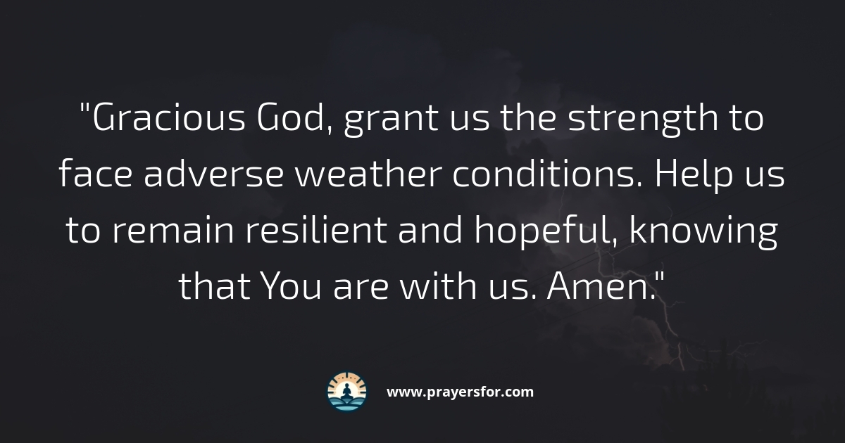 Strength in Adversity Prayer