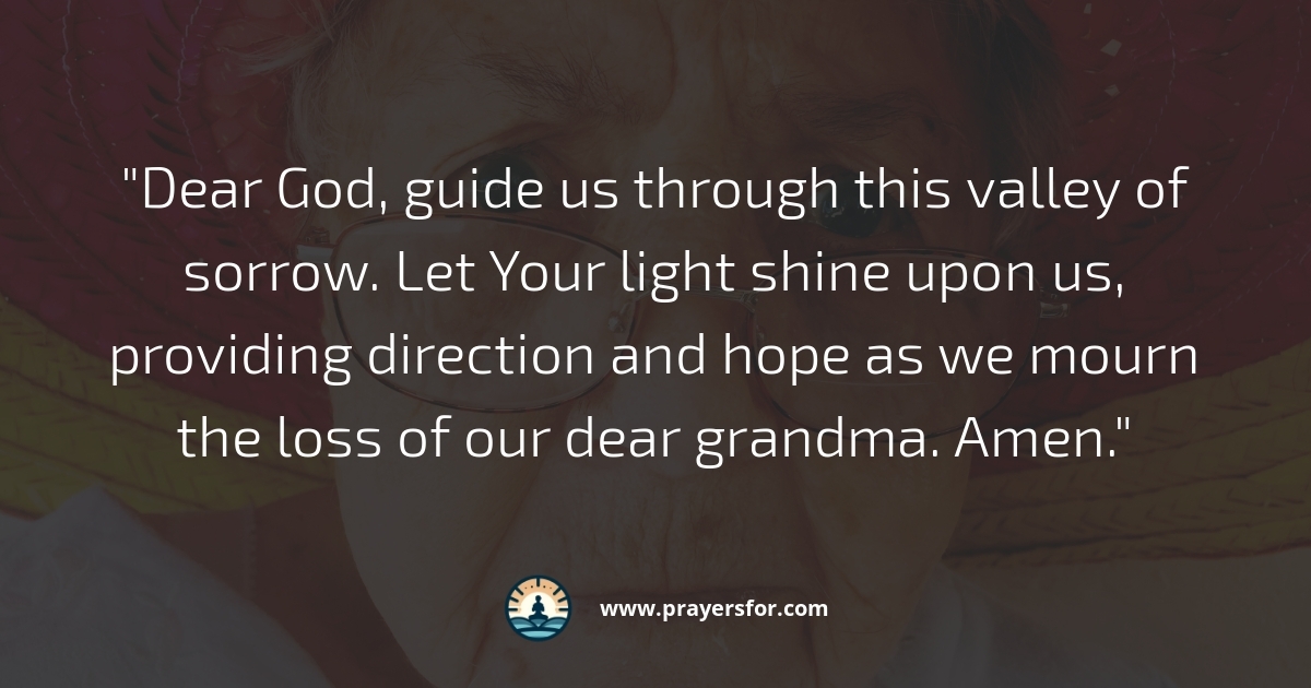Guidance in Sorrow Prayer