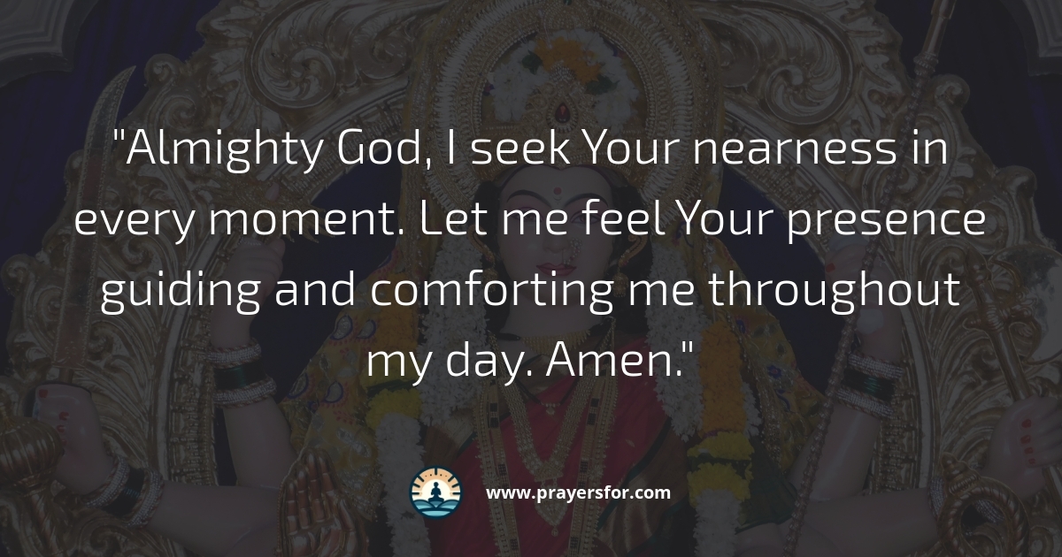 Desiring God's Nearness Prayer