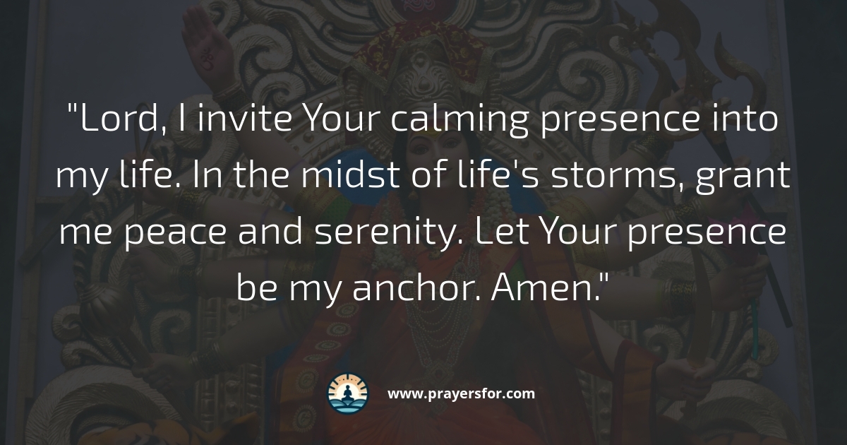 Peace in the Storm Prayer