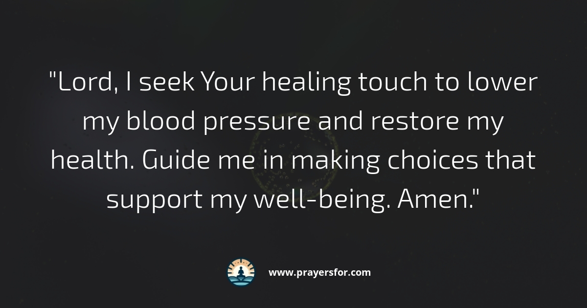 Healing Touch Prayer
