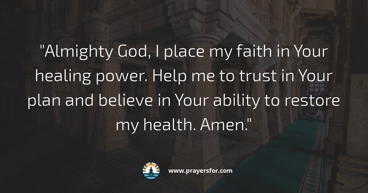 Faith and Healing Prayer