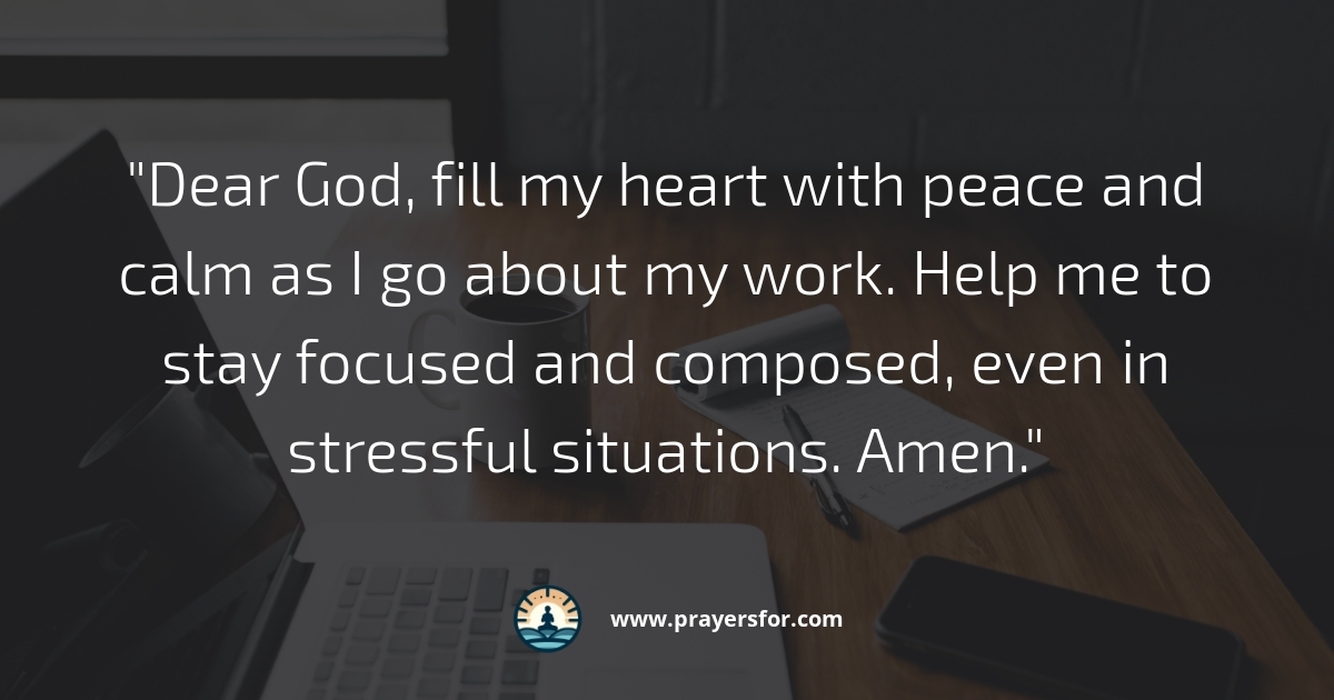 Peace and Calm Prayer