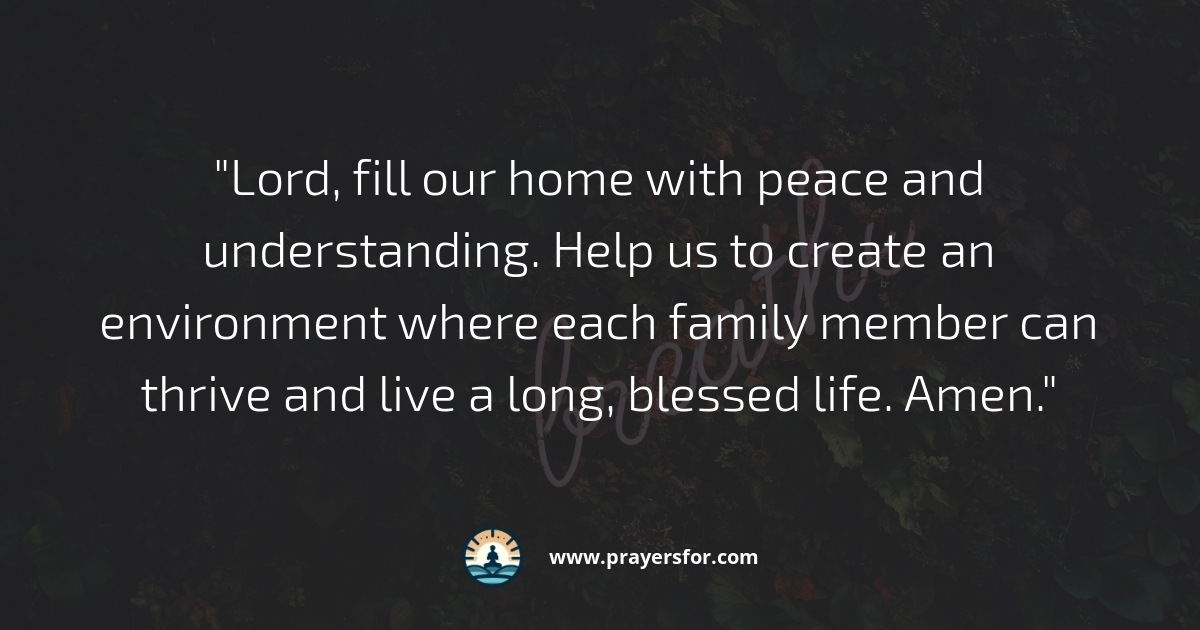 Peaceful Home Prayer