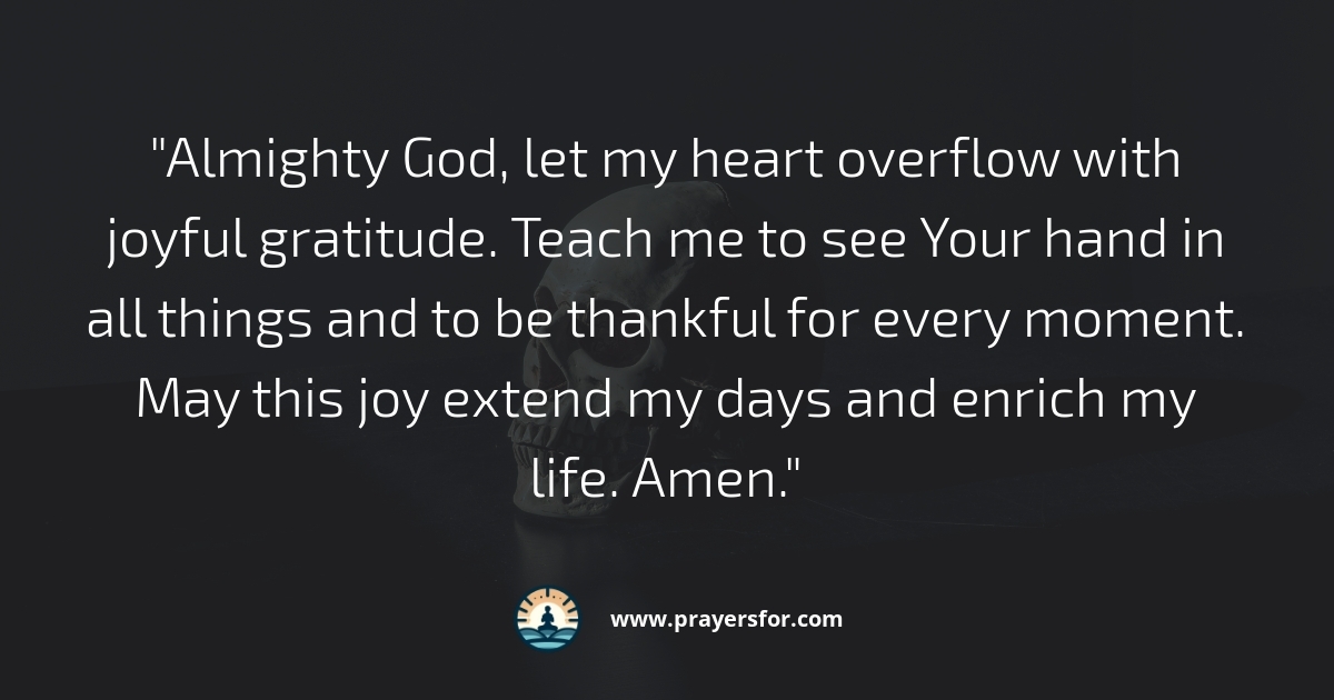 Joyful Gratitude Prayer