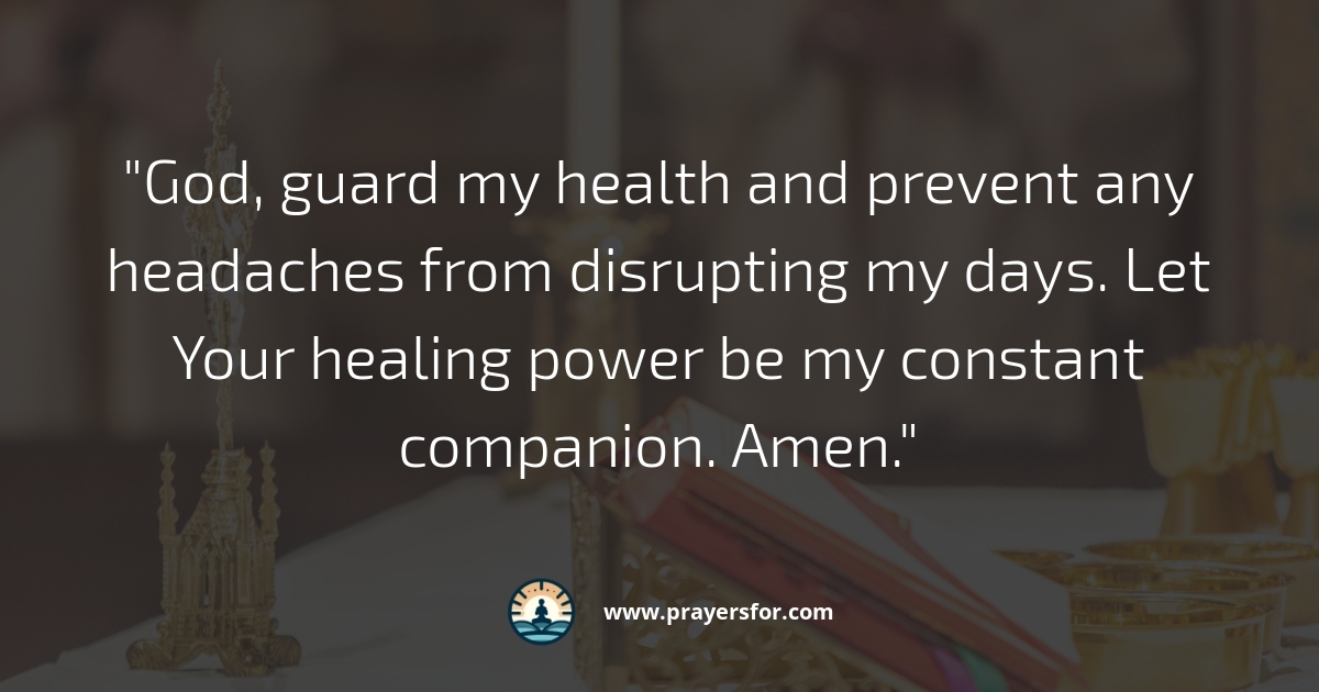 Guarded Health Prayer