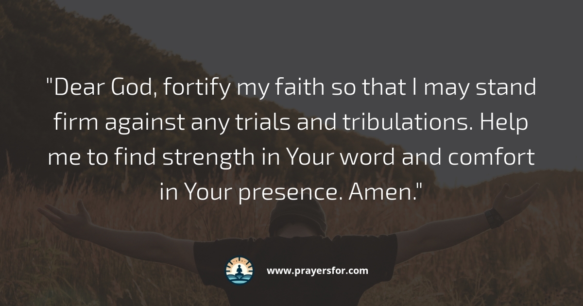 Strength in Faith Prayer