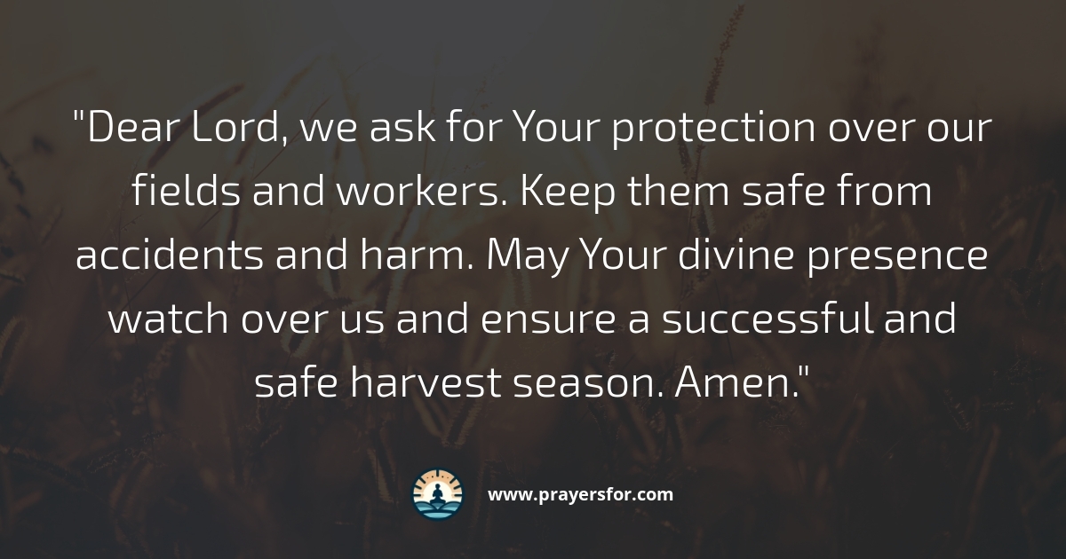Protection from Harm Prayer