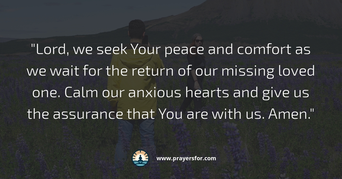 Peace and Comfort Prayer