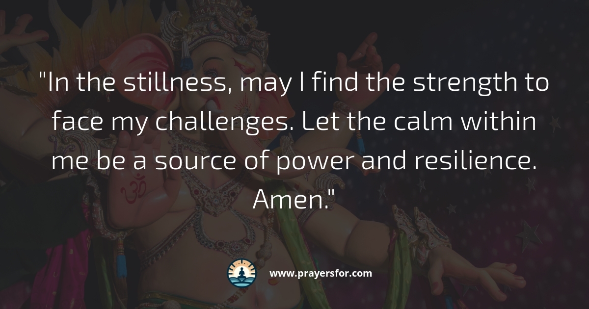 Strength in Stillness Prayer