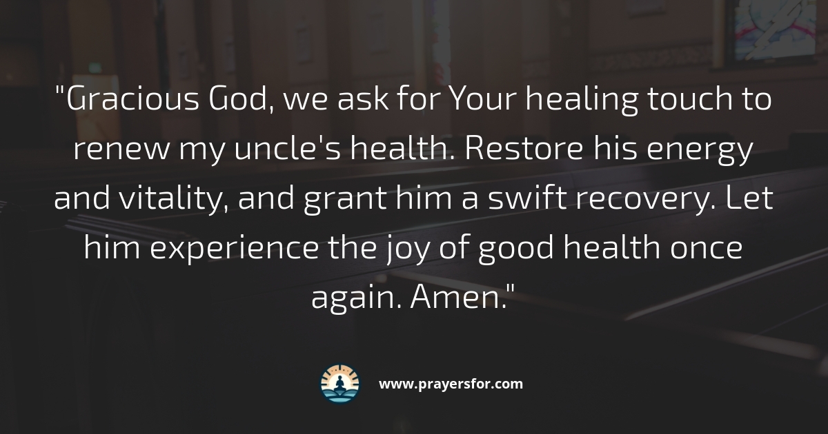 Renewed Health Prayer