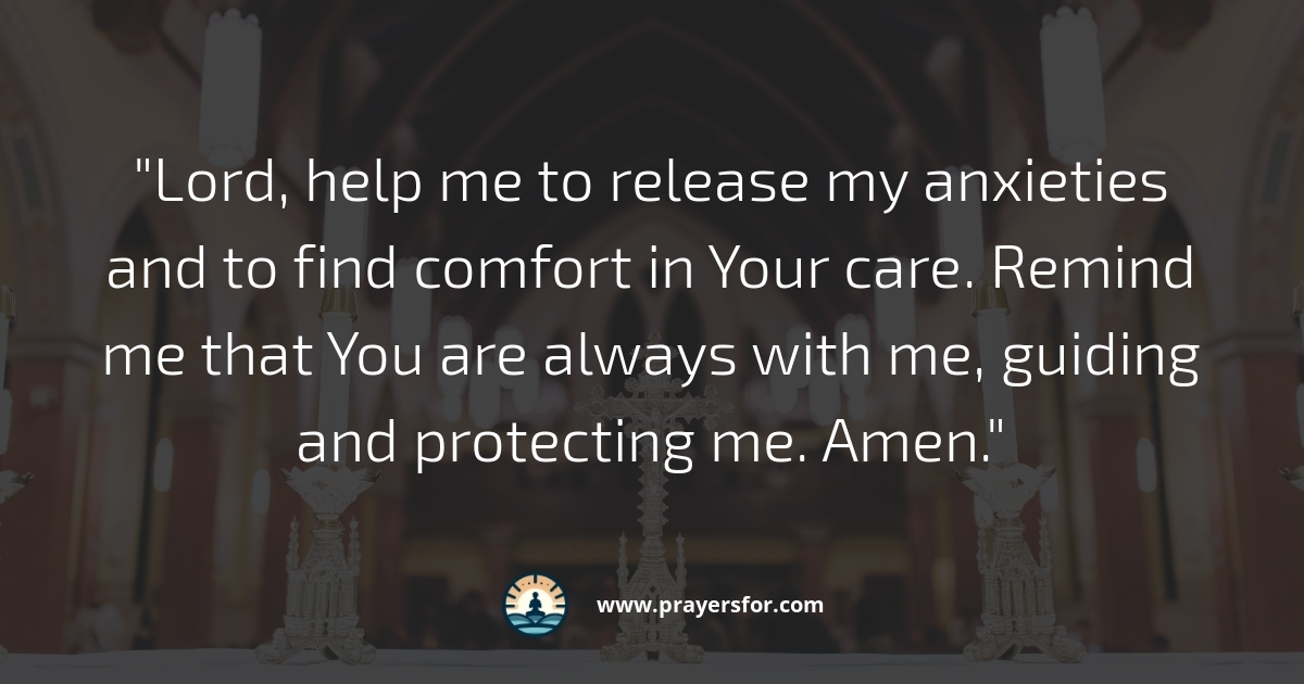 Release from Anxiety Prayer