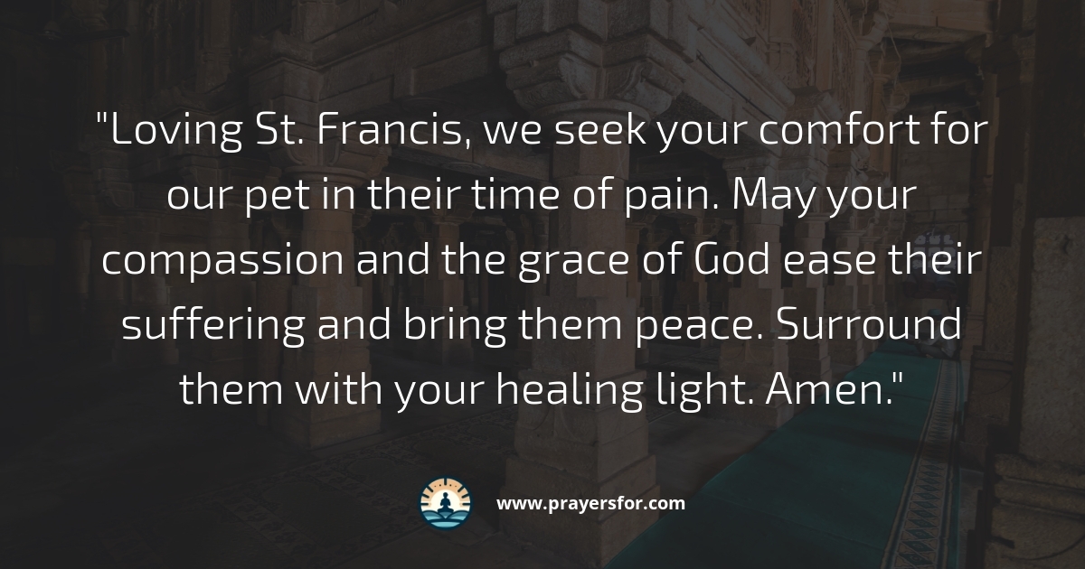 Comfort in Pain Prayer