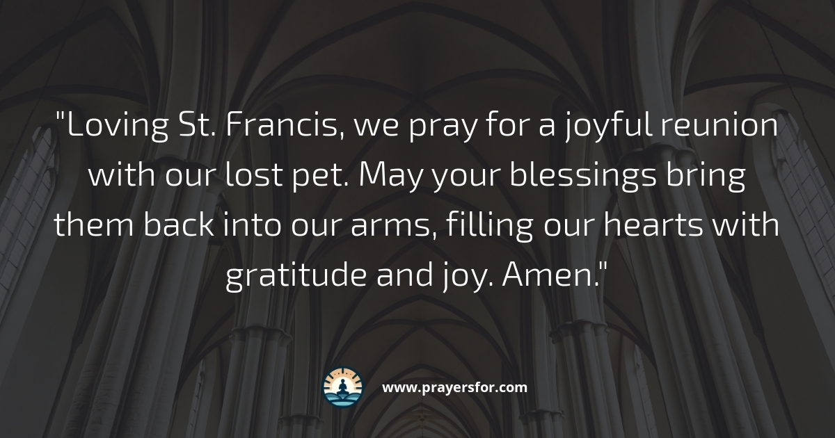 Reunion and Joy Prayer