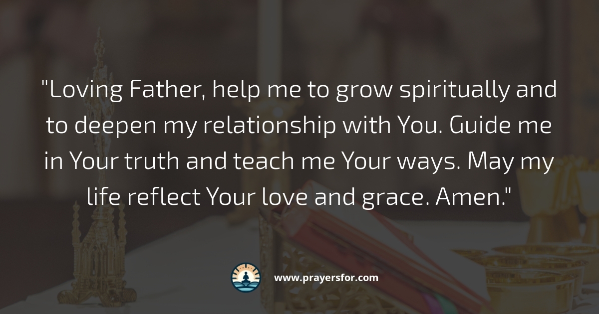 Spiritual Growth Prayer