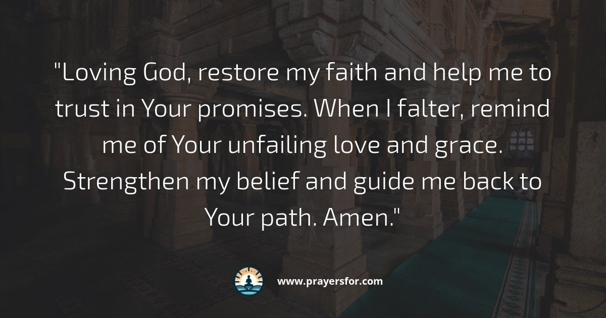 Restoration of Faith Prayer
