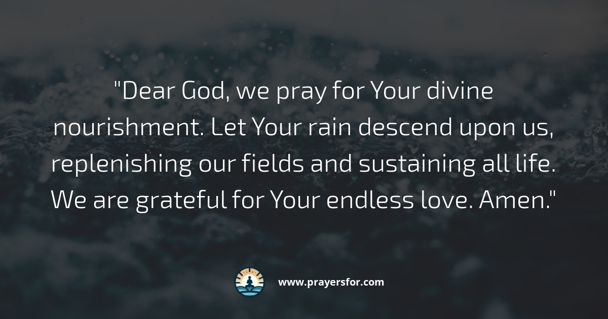 Divine Nourishment Prayer