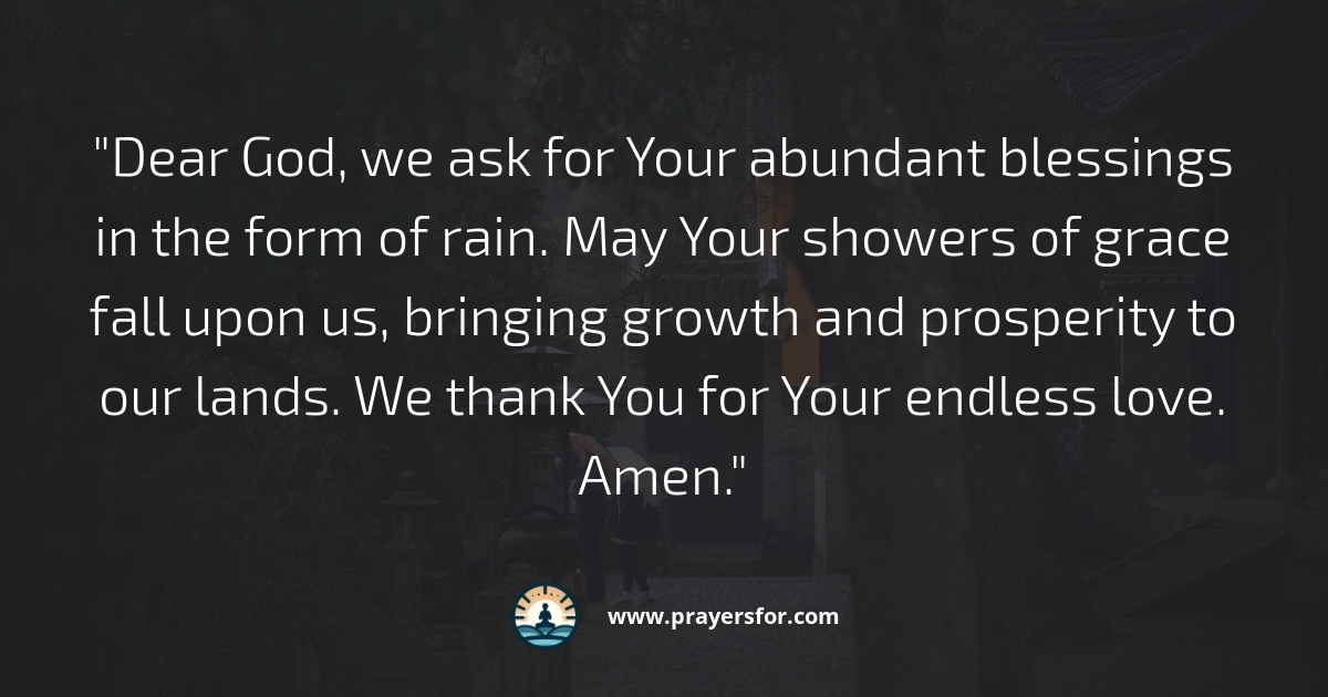Abundant Blessings Prayer