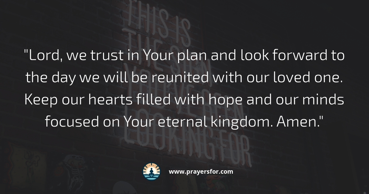Hopeful Reunion Prayer