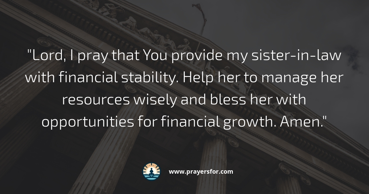 Financial Stability Prayer