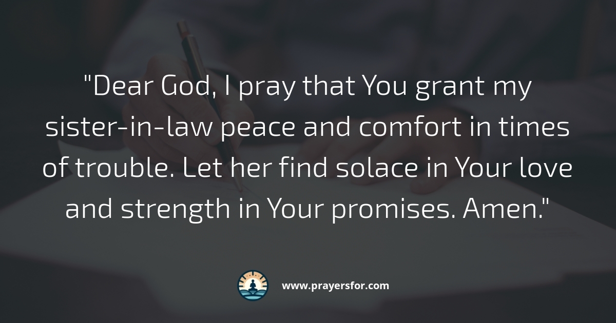 Peace and Comfort Prayer