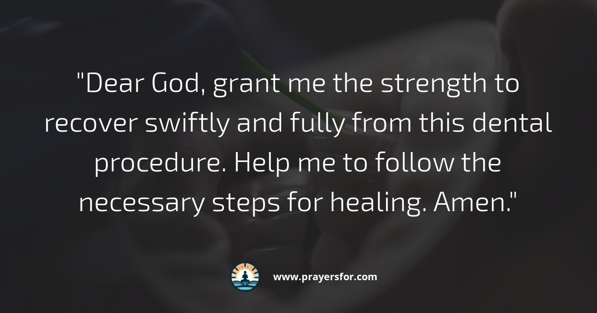 Strength for Recovery Prayer