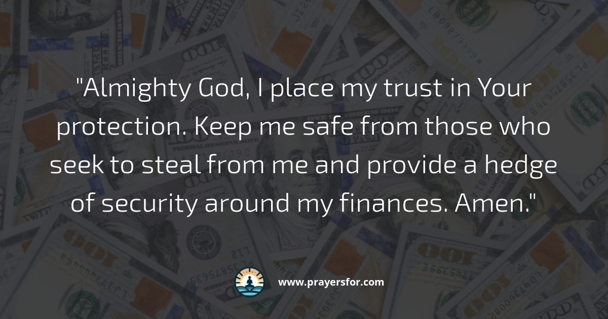 Trust in God's Protection Prayer