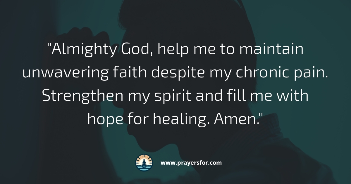 Unwavering Faith Prayer