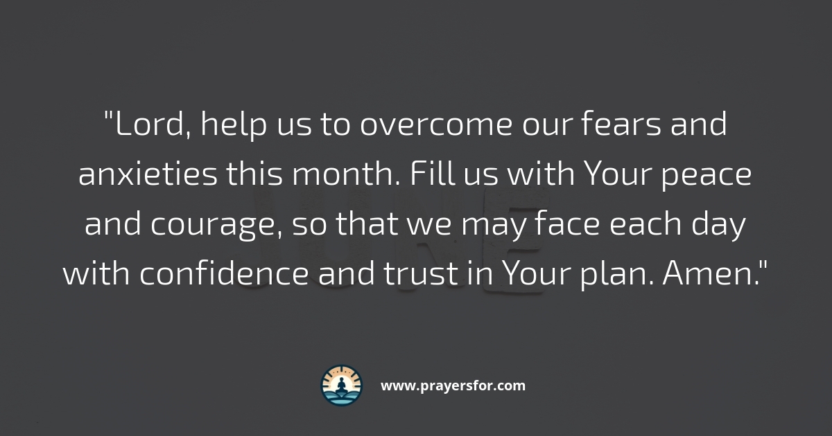 Overcoming Fear Prayer