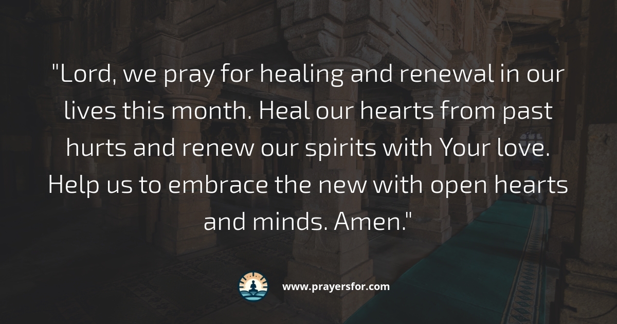 Healing and Renewal Prayer