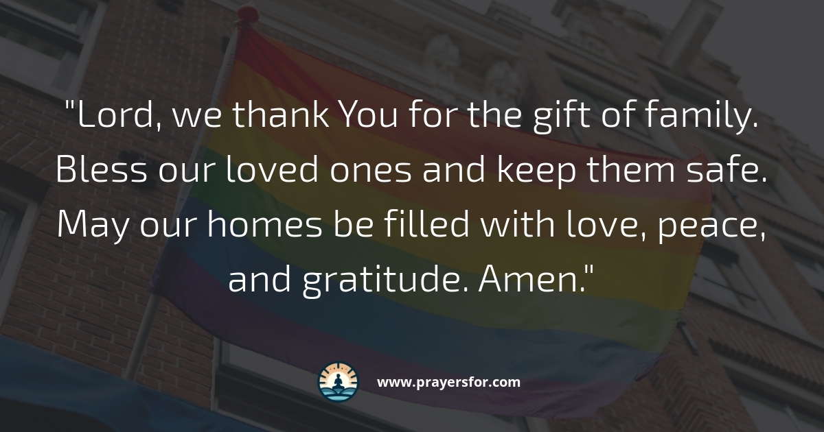 Gratitude for Family Prayer