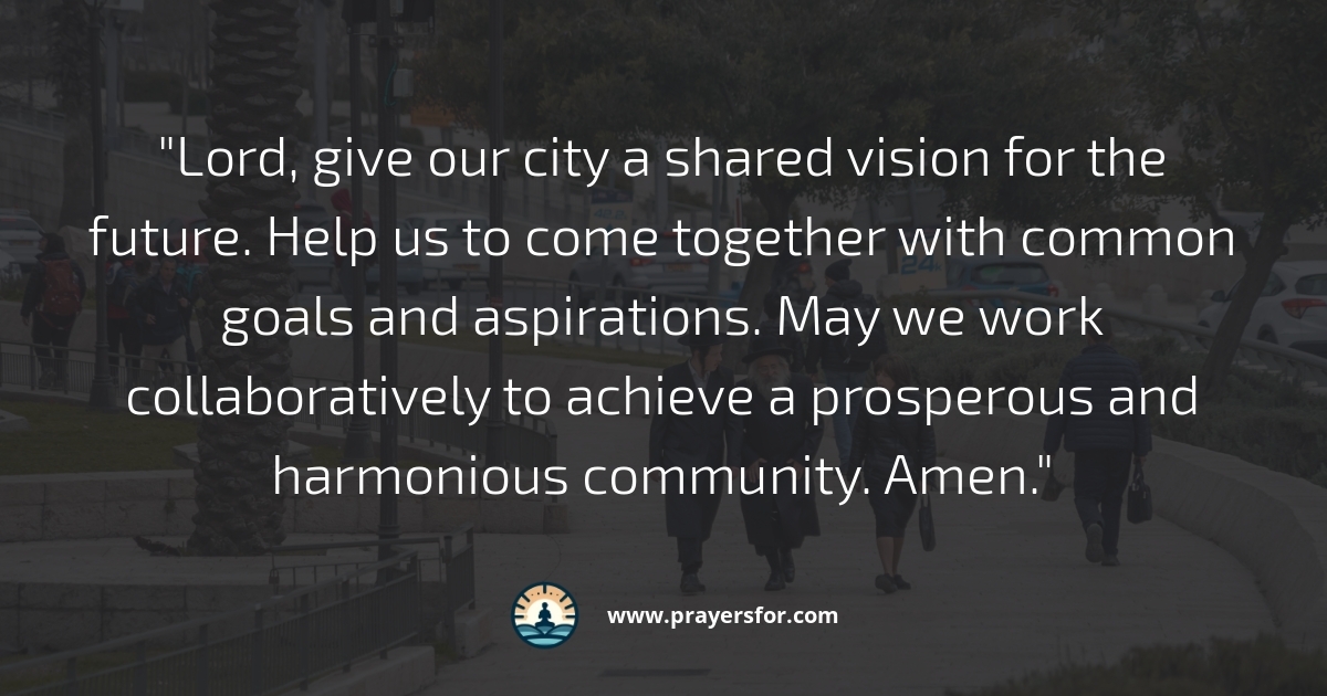 Shared Vision Prayer