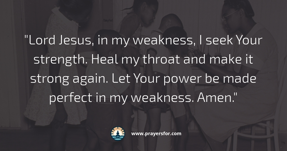 Power in Weakness Prayer