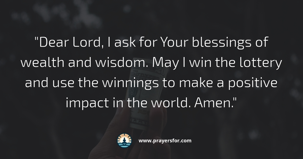 Wealth and Wisdom Prayer