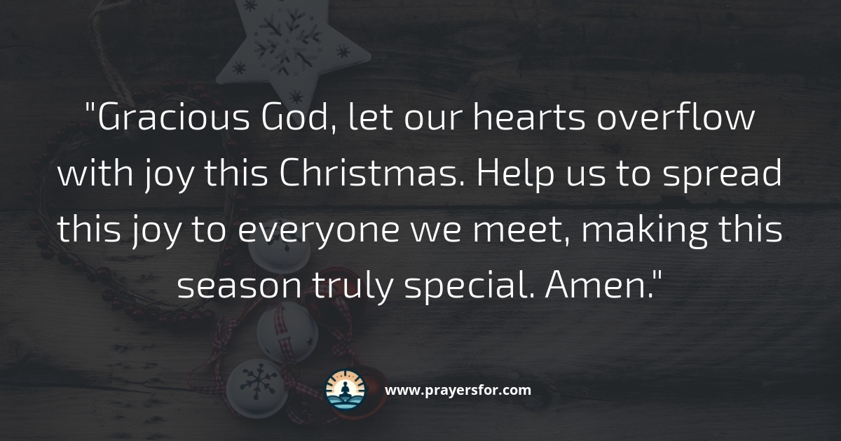 Christmas dinner prayer for peace in hard family moments