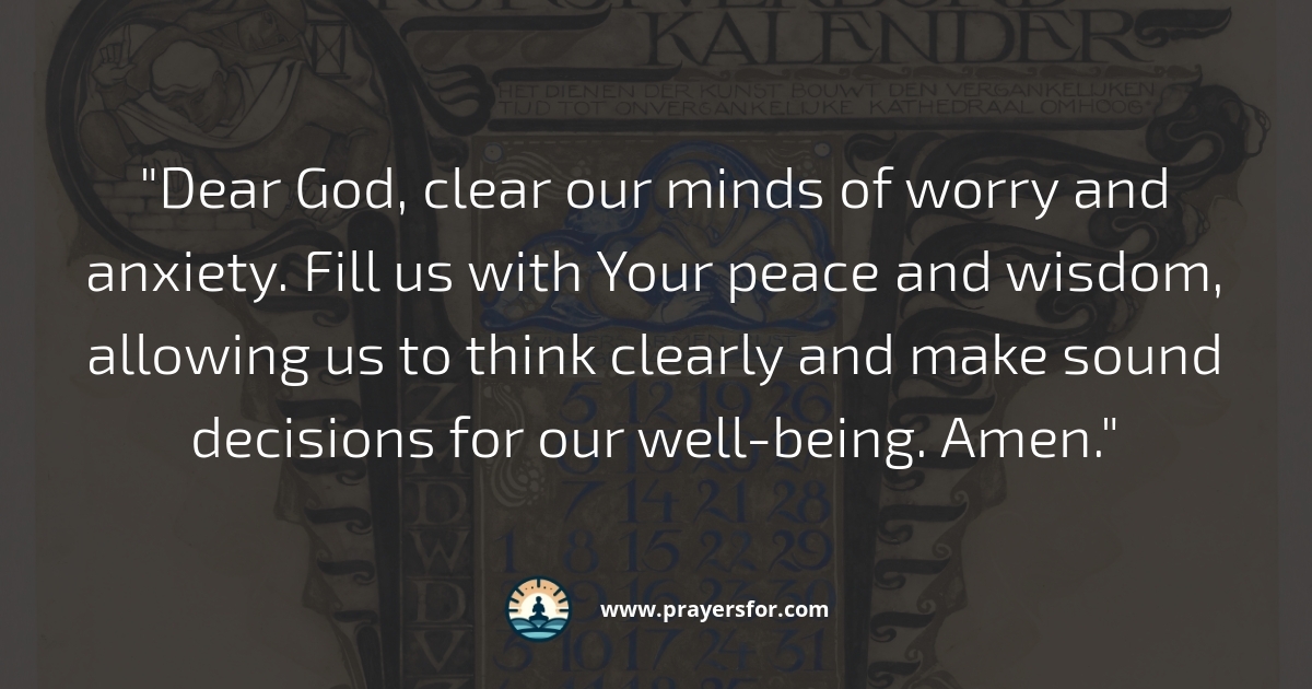 Prayer for strength healing and winter peace in January
