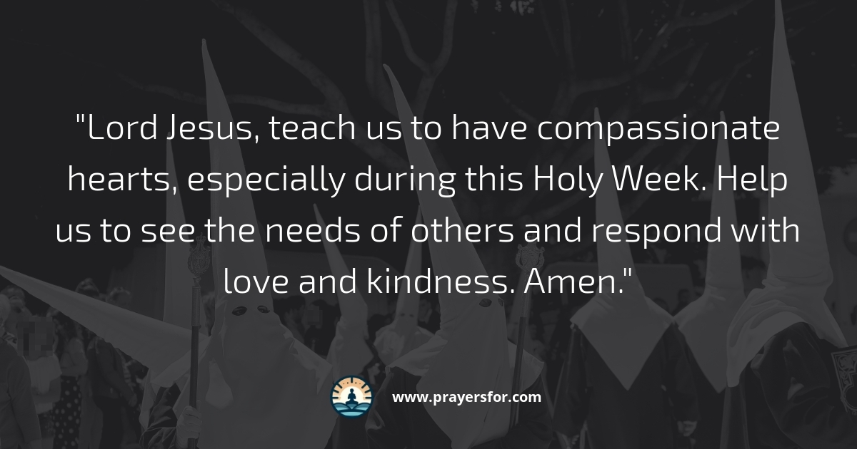 Holy Monday and Holy Tuesday prayers for Holy Week