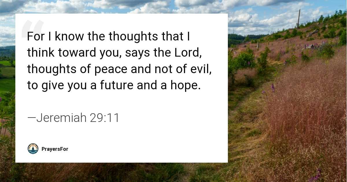 Jeremiah 29:11