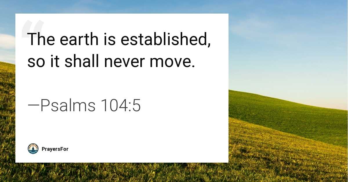 Psalms 104:5