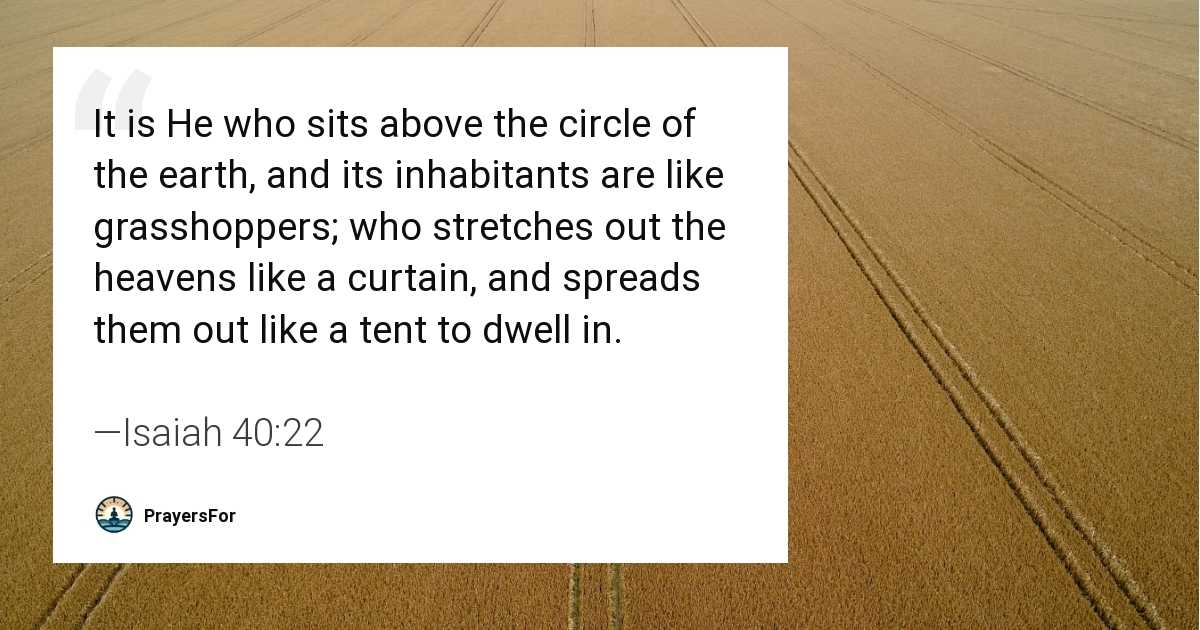 Isaiah 40:22