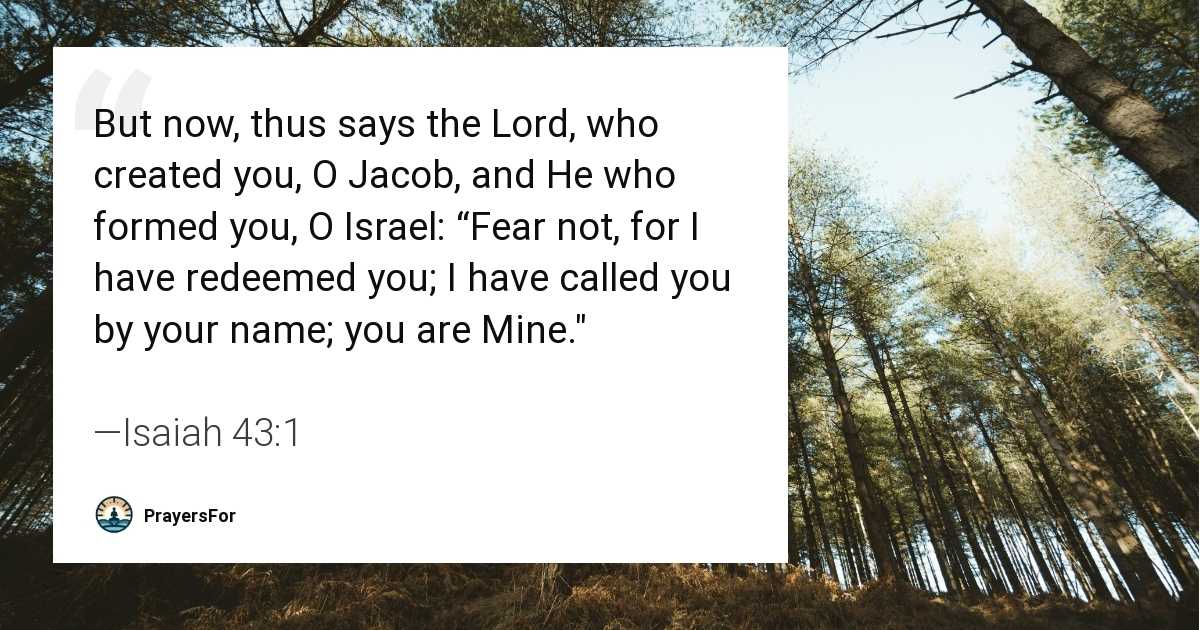 Isaiah 43:1