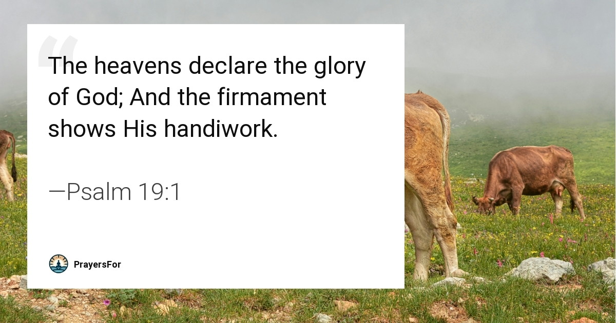 Psalm 19:1