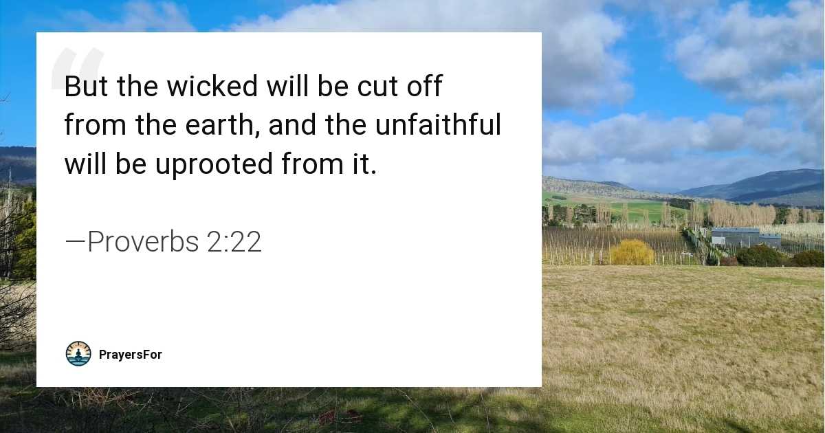 Proverbs 2:22