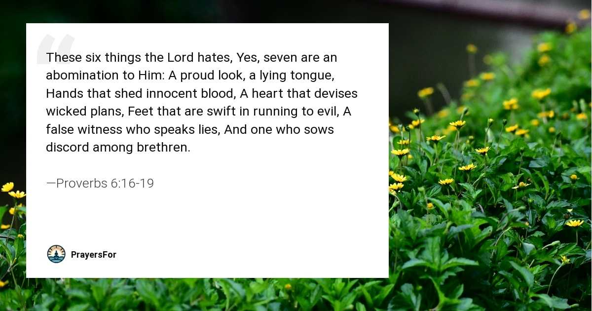 Proverbs 6:16-19
