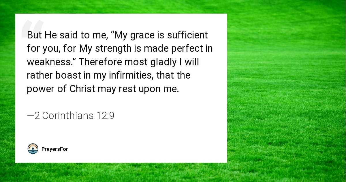 2 Corinthians 12:9