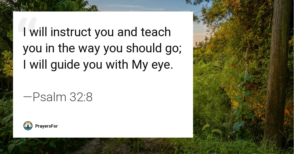 Psalm 32:8