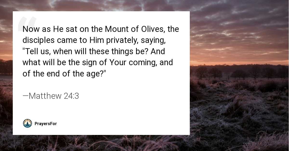 Matthew 24:3
